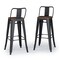Simpli Home Rayne Metal 30"Metal / Wood Bar Stool (Set Of 2) For The Kitchen